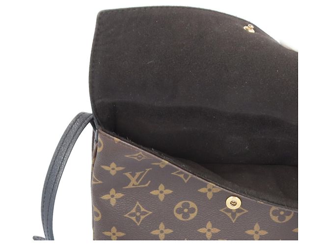 Borsa a tracolla Louis Vuitton Twice Monogram Marrone Nero - vista 12