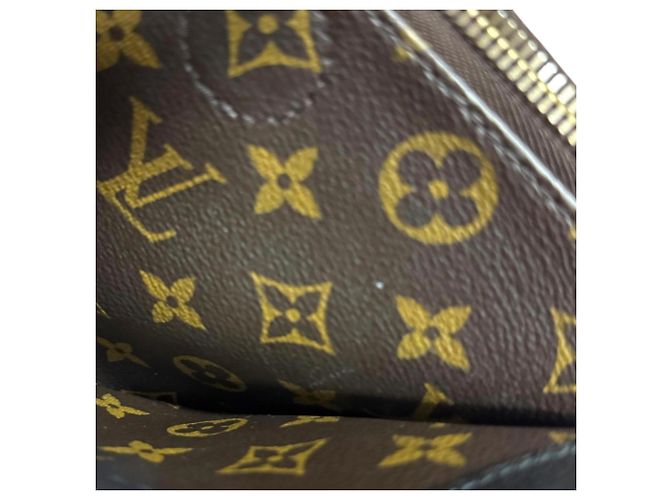 Borsa a tracolla Louis Vuitton Twice Monogram Marrone Nero - vista 17