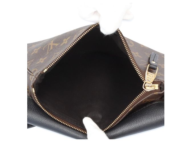 Borsa a tracolla Louis Vuitton Twice Monogram Marrone Nero - vista 7