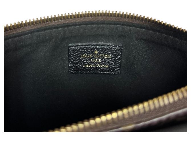 Borsa a tracolla Louis Vuitton Twice Monogram Marrone Nero - vista 8
