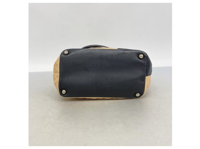 Chanel Cambon Shopper aus Lammleder Braun Schwarz - Ansicht 3