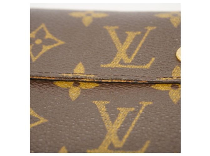 Louis Vuitton Monogram Portafoglio a Fisarmonica Lungo Marrone - vista 6