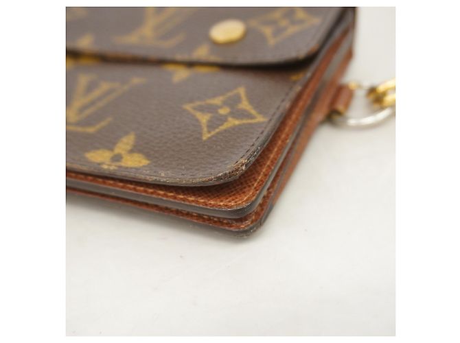 Louis Vuitton Monogram Portafoglio a Fisarmonica Lungo Marrone - vista 7