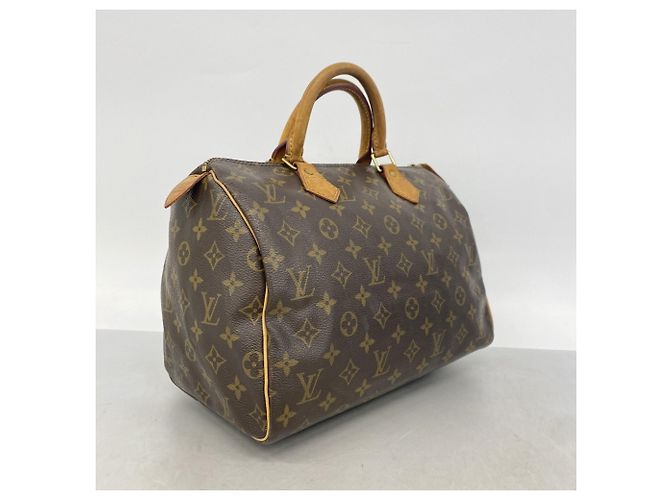 Borsa Louis Vuitton Monogram Speedy 30 M41108 Marrone - vista 2