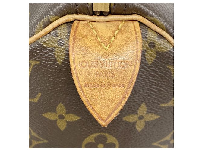 Borsa Louis Vuitton Monogram Speedy 30 M41108 Marrone - vista 5