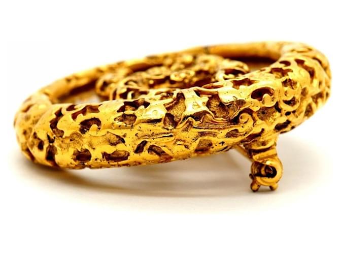 Timeless Chanel Coco Mark Circle Brosche Golden - Ansicht 3