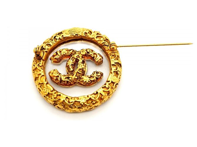 Timeless Chanel Coco Mark Circle Brosche Golden - Ansicht 6