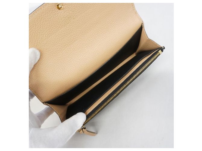 Louis Vuitton Monogram Empreinte Portefeuille Emilie Long Wallet Noir - vue 3