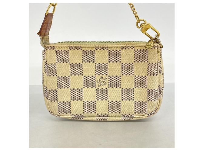 Louis Vuitton Damier Azur Mini Pochette Accessoires Bianco - vista 10