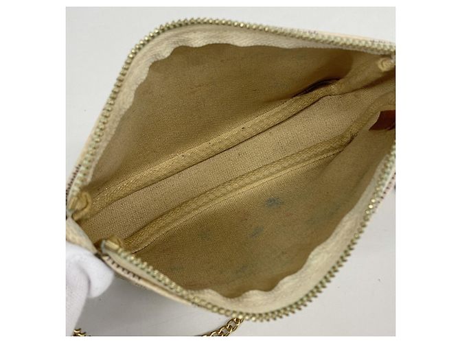 Louis Vuitton Damier Azur Mini Pochette Accessoires Bianco - vista 4