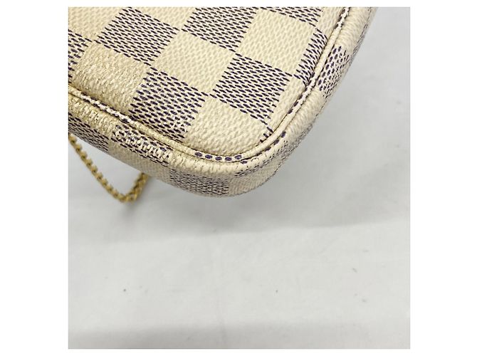 Louis Vuitton Damier Azur Mini Pochette Accessoires Bianco - vista 8