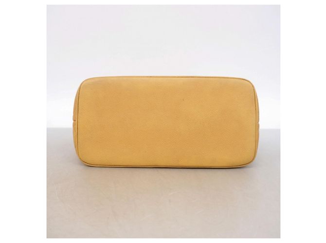 Borsa Tote Chanel in pelle di vitello granulata beige - vista 3