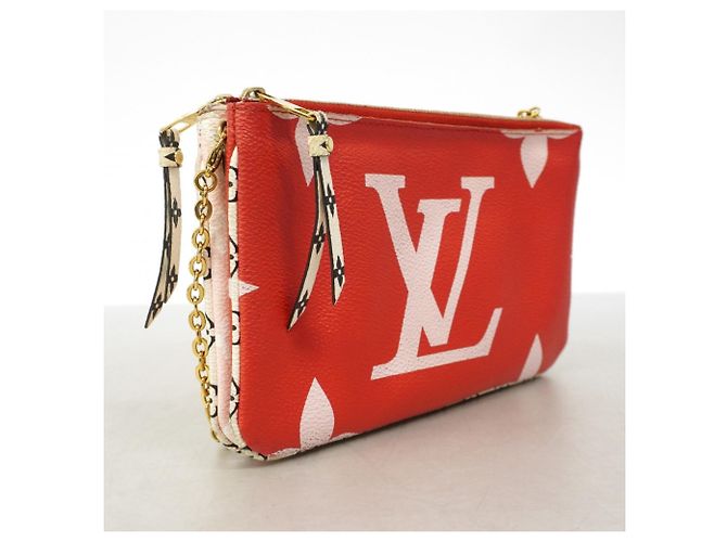 Louis Vuitton Monogram Giant Pochette Double Zip Schultertasche Pink Rot - Ansicht 2