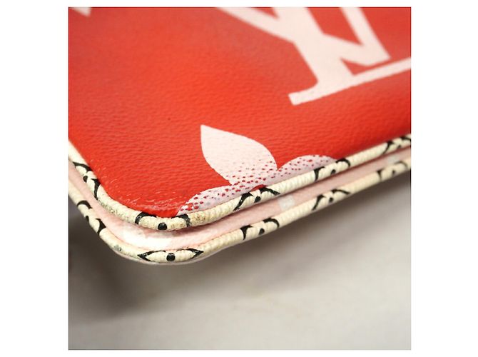 Louis Vuitton Monogram Giant Pochette Double Zip Schultertasche Pink Rot - Ansicht 7