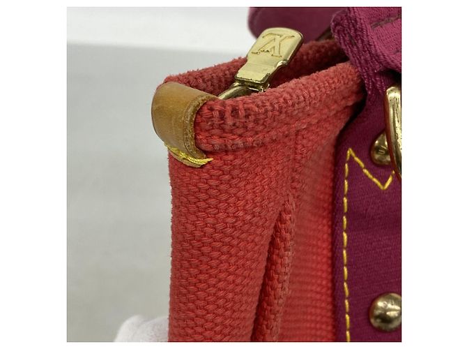 Borsa Louis Vuitton Antigua Cabas PM Rosso - vista 7