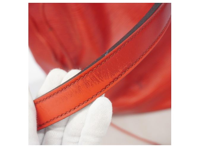 Borsa a Spalla Louis Vuitton Epi Noe Rosso - vista 9