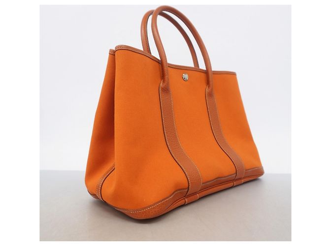 Hermès Borsa Tote Hermes Garden PM Arancione - vista 2