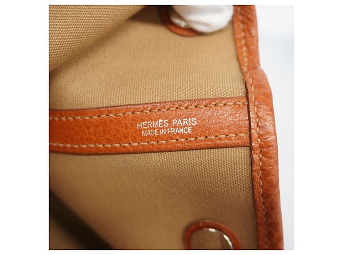Hermès Borsa Tote Hermes Garden PM Arancione - vista 5