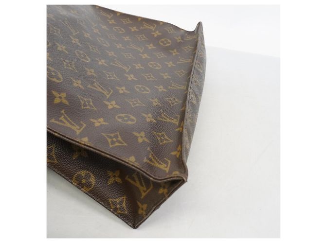 Louis Vuitton Monogram Sac Plat Tote Bag Brown - view 10