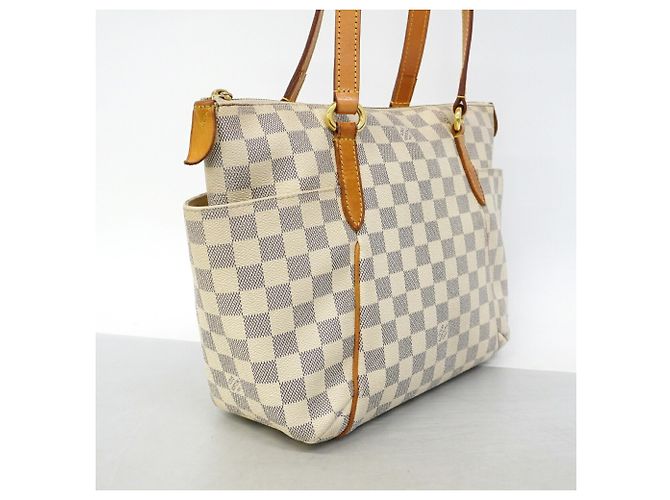 Borsa Tote Louis Vuitton Damier Azur Totally PM Bianco - vista 2