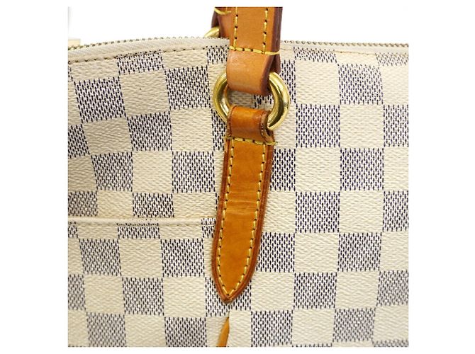 Borsa Tote Louis Vuitton Damier Azur Totally PM Bianco - vista 8
