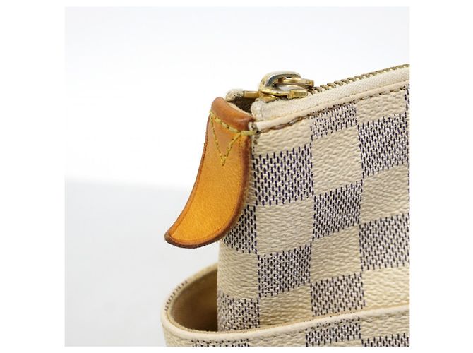 Borsa Tote Louis Vuitton Damier Azur Totally PM Bianco - vista 9