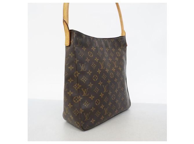 Borsa a Spalla Louis Vuitton Monogram Looping GM Marrone - vista 2