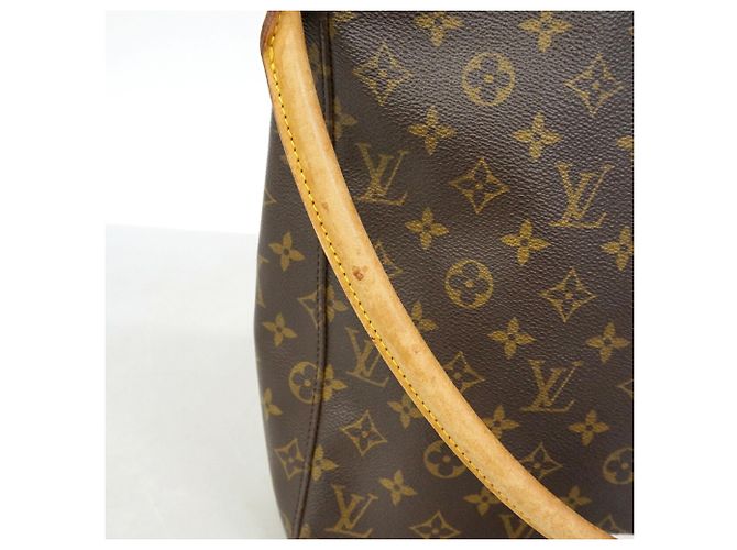 Borsa a Spalla Louis Vuitton Monogram Looping GM Marrone - vista 7