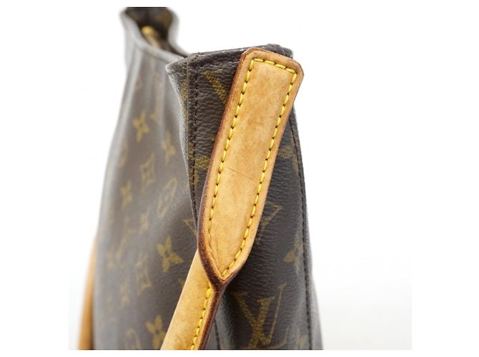Borsa a Spalla Louis Vuitton Monogram Looping GM Marrone - vista 8