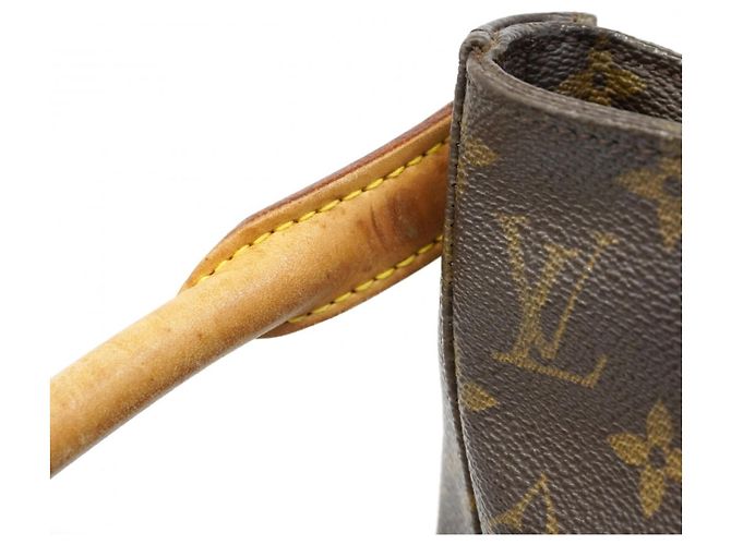 Borsa a Spalla Louis Vuitton Monogram Looping GM Marrone - vista 9