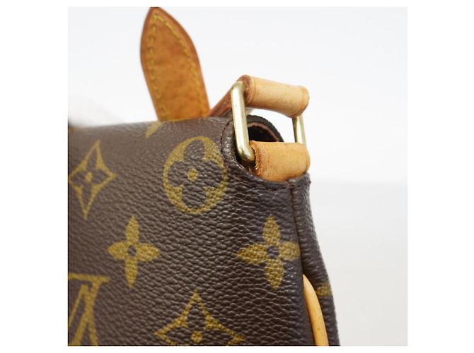 Borsa a Spalla Louis Vuitton Monogram Musette Salsa Marrone - vista 9