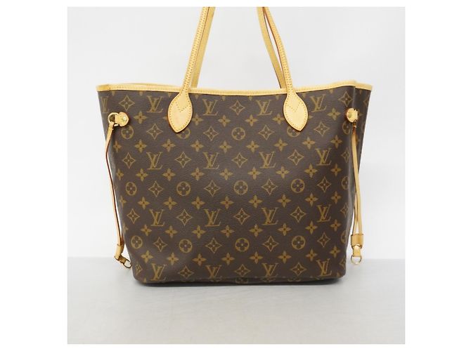 Borsa Tote Louis Vuitton Monogram Neverfull MM Marrone - vista 11