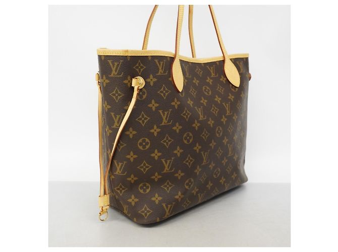 Borsa Tote Louis Vuitton Monogram Neverfull MM Marrone - vista 2