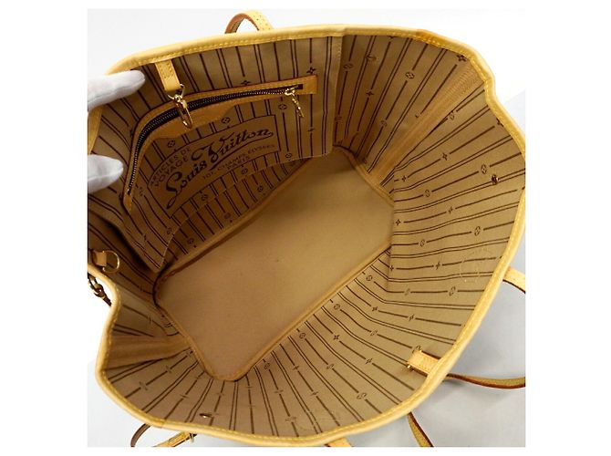 Borsa Tote Louis Vuitton Monogram Neverfull MM Marrone - vista 4