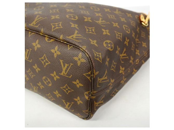 Borsa Tote Louis Vuitton Monogram Neverfull MM Marrone - vista 8