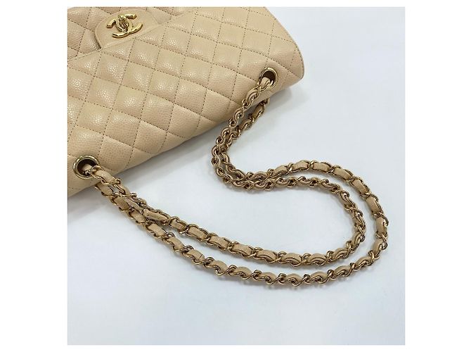 Borsa a tracolla Chanel Matelassé 25 Beige - vista 10