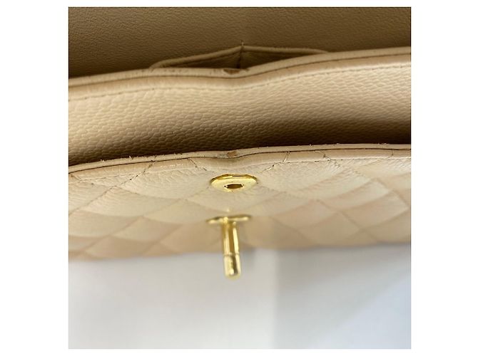 Borsa a tracolla Chanel Matelassé 25 Beige - vista 15