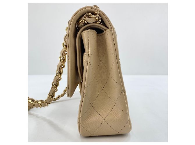 Borsa a tracolla Chanel Matelassé 25 Beige - vista 5