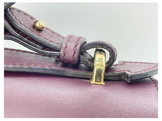 Borsa a tracolla Salvatore Ferragamo Gancini Bordò - vista 14