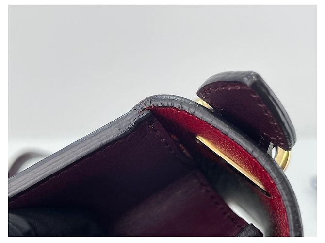 Borsa a tracolla Salvatore Ferragamo Gancini Bordò - vista 15