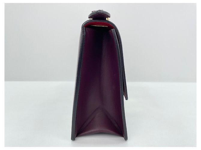 Borsa a tracolla Salvatore Ferragamo Gancini Bordò - vista 4