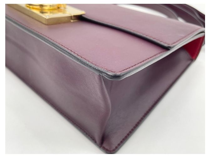 Borsa a tracolla Salvatore Ferragamo Gancini Bordò - vista 6