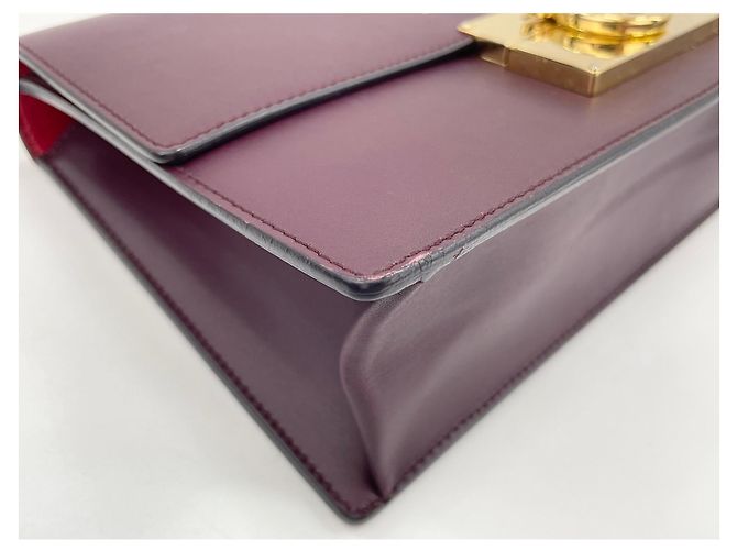 Borsa a tracolla Salvatore Ferragamo Gancini Bordò - vista 7