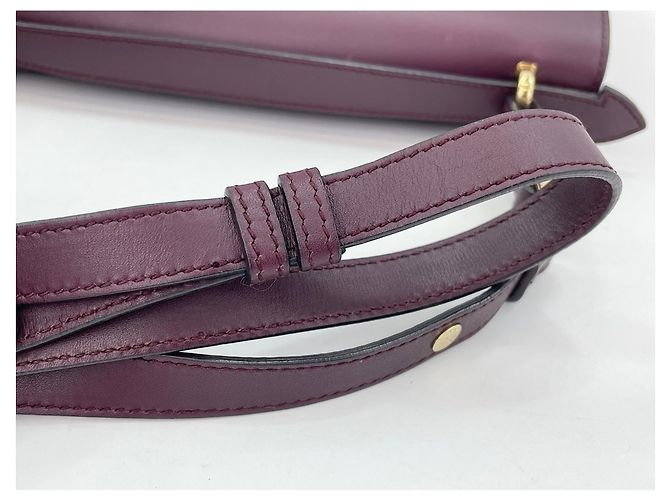 Borsa a tracolla Salvatore Ferragamo Gancini Bordò - vista 8