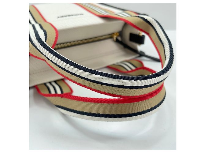 Burberry Canvas Mini 2-Way Tote Bag Mehrfarben - Ansicht 9