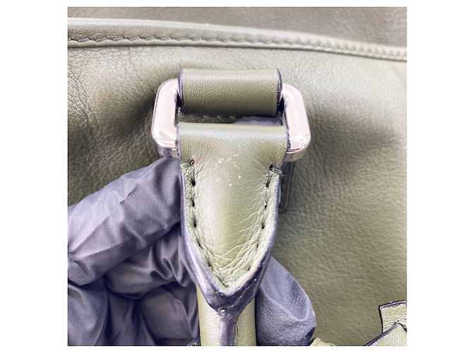 Loewe Amazona 44 Anagram Handbag in Green Leather - view 14