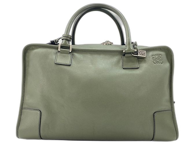 Loewe Amazona 44 Anagram Handbag in Green Leather - view 2