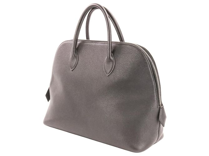 Hermès Hermes Bolide Web 30 Lederhandtasche Schwarz - Ansicht 7
