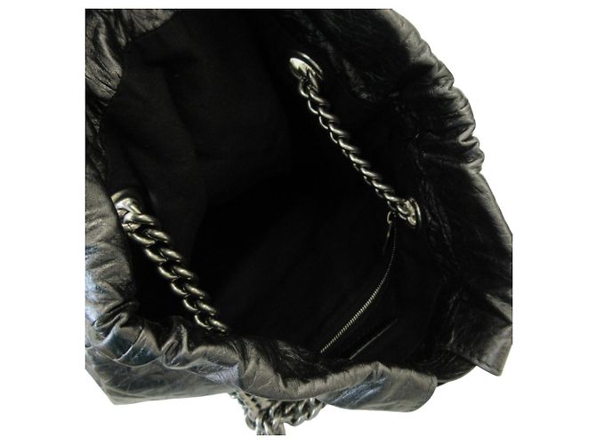 Everyday Borsa a tracolla con catena Balenciaga Crush Small Tote Argento - vista 17