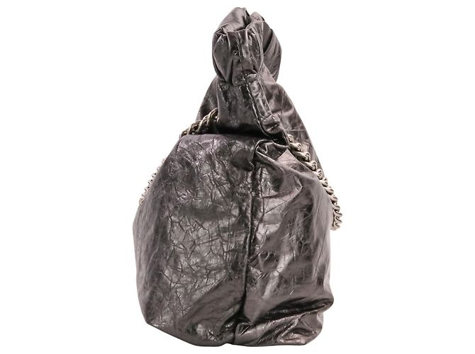 Everyday Borsa a tracolla con catena Balenciaga Crush Small Tote Argento - vista 6